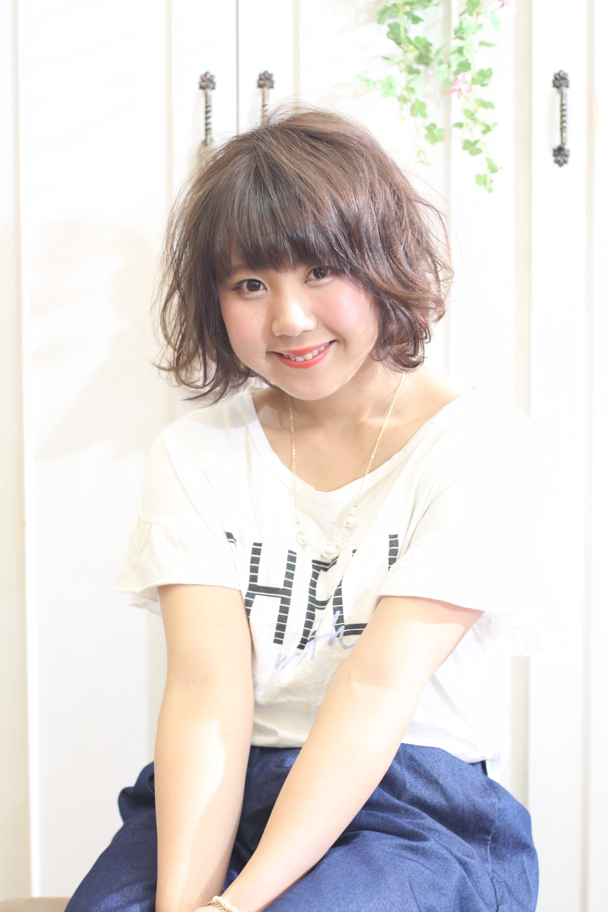 ショートボブ✖️炭酸クリープパーマ☆